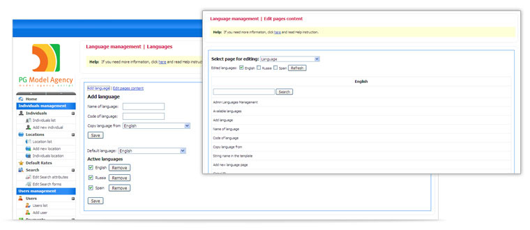 PG Model agency - ready-made modeling agency website. Start your own modeling agency!